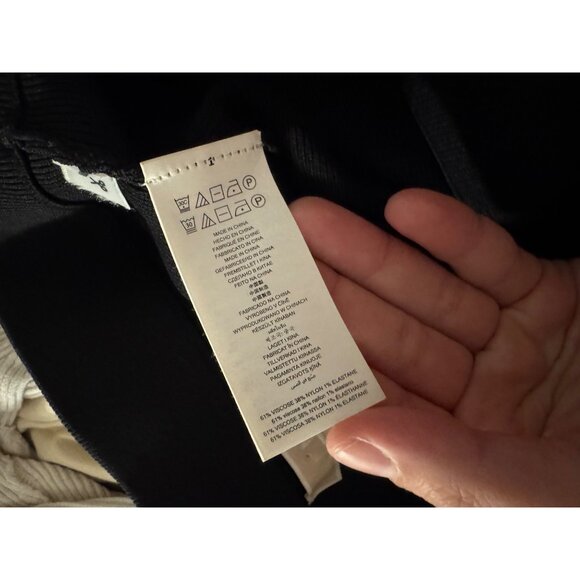 Michael Kors Knit Sweater Ruffle Layer Skirt Sz Medium Women’s Black B&W - Picture 4 of 7